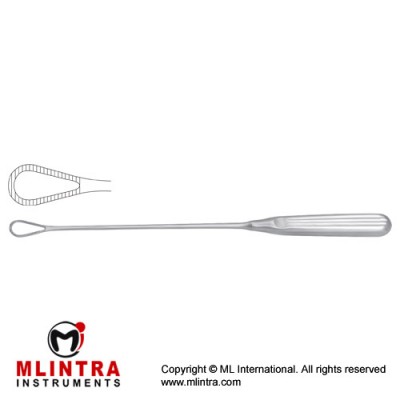Greene Uterine Curette Stainless Steel, 28 cm - 11" Width 14 mm 